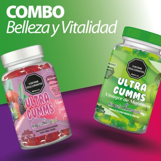 Descubre el Combo Belleza y Vitalidad. Con colágeno para una piel firme y vinagre de manzana para pérdida de peso y bienestar. Mejora tu salud y luce increíble.